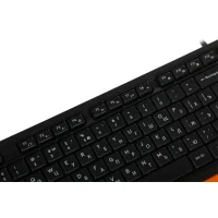 Комплект клавиатура + мышь A4Tech Fstyler F1010 (черный/оранжевый) фото 13
